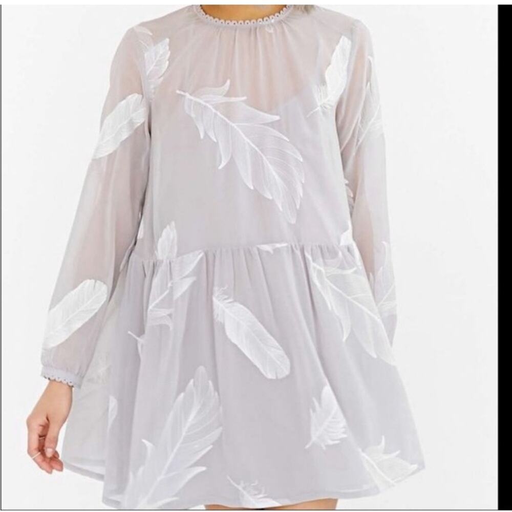 Urban outfitters little white lies feather dress size xs